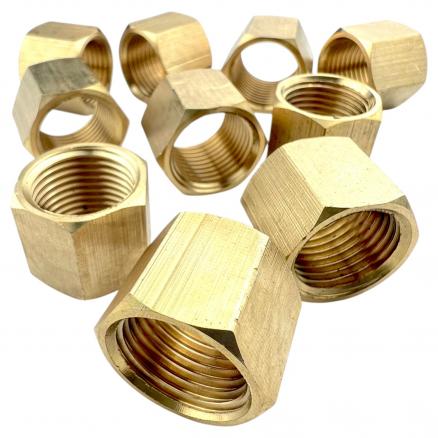 Муфта латунная 1/2" ВР - 10 шт.