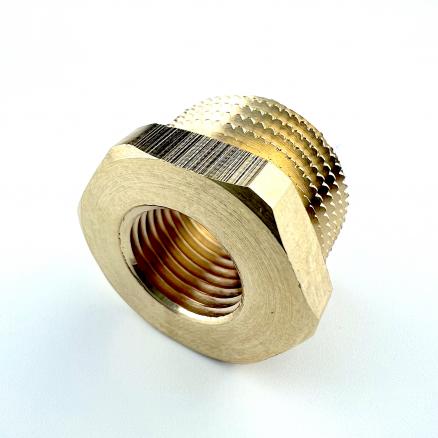 Футорка латунная НР 1/2"-ВР 1/4"