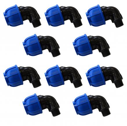 Угол ПНД 25-1/2"НР - 10 шт.