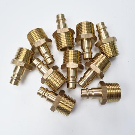 Штуцер быстроразъёмный латунный БРС 1/2"НР - 10 шт.