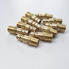 Штуцер быстроразъёмный латунный БРС 1/4"НР - 10 шт.