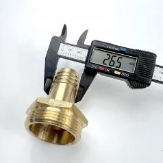 Наконечник латунный НР 1 1/2" 25мм