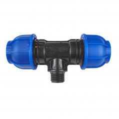 Тройник ПНД переходной 25-1/2"НР-25 - 10 шт.