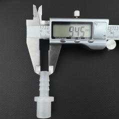 Коннектор НР 3/8" х 10 мм (белый, пластик) 5 шт.