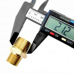 Ниппель латунный переходной пневмо 1/2"НР х 3/8"НР