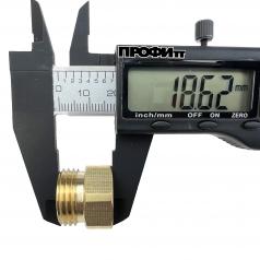 Муфта латунная переходная 1/2"НР - 3/8"ВР - 10 шт.