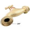 Кран латунный садовый с вентилем (вход 1/2", выход 3/4")