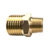 Ниппель латунный переходной пневмо 1/2"НР х 1/4"НР - 10 шт.