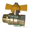 Кран шаровый газовый 1/2" ВР/НР бабочка